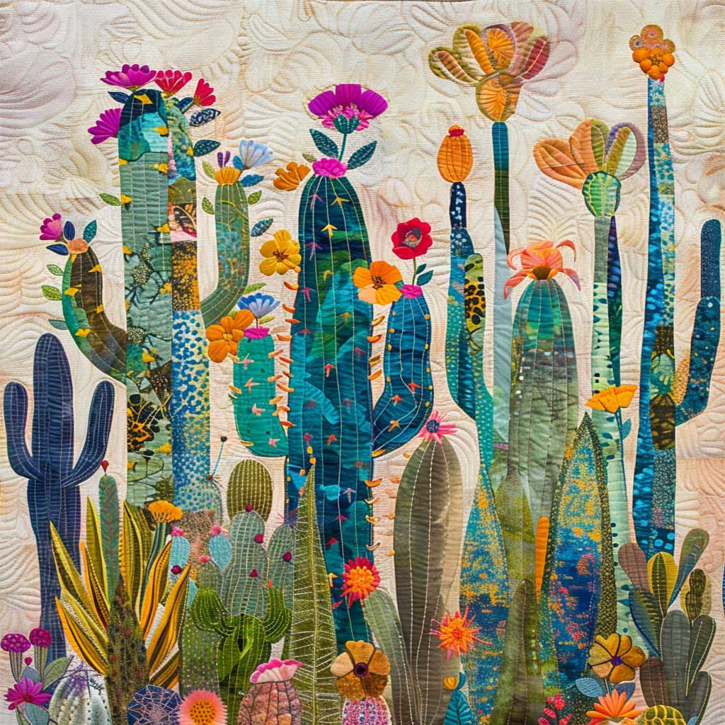 Vibrant Cactus WM2008015CL Quilt