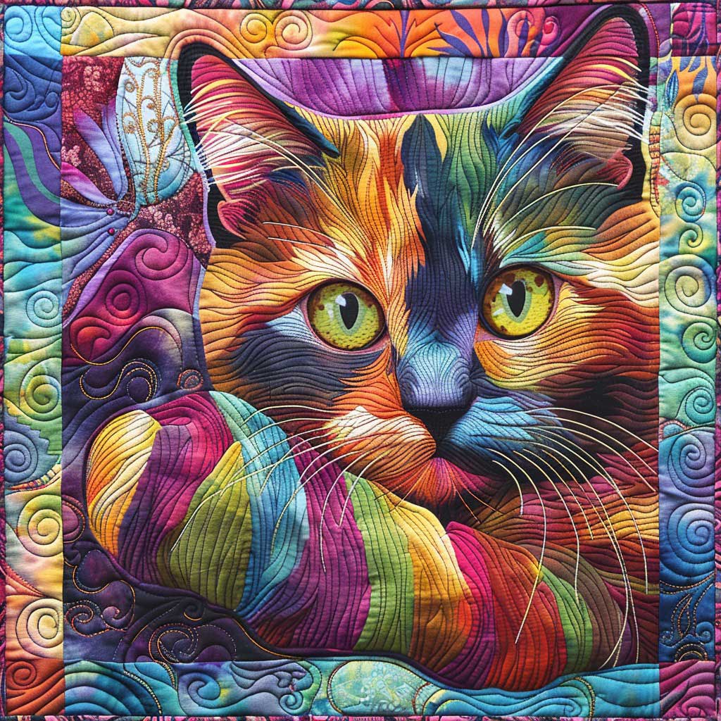 Vibrant Cat And Soft Yarn WM2108031CL Quilt