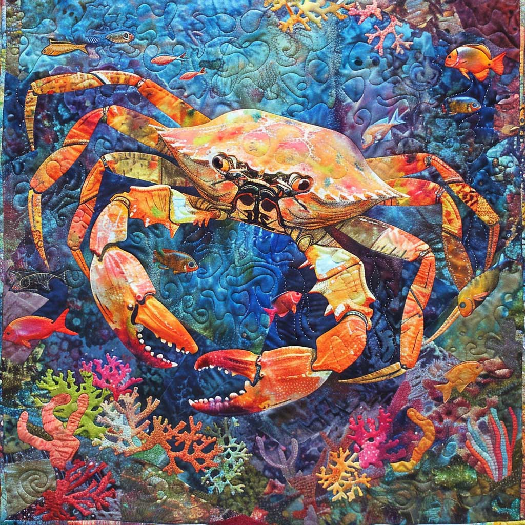 Vibrant Crab WM2008024CL Quilt