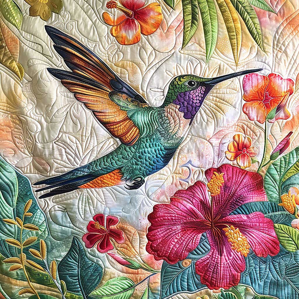 Vibrant Hummingbird WM0909015CL Quilt