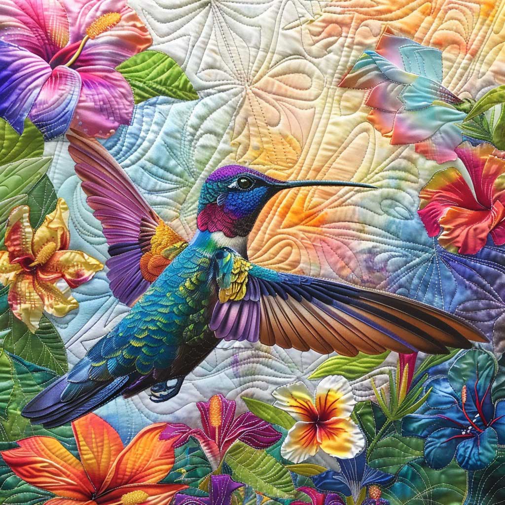 Vibrant Hummingbird WM2108011CL Quilt