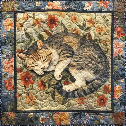 Vintage Cat Sleeping WM3008010CL Quilt