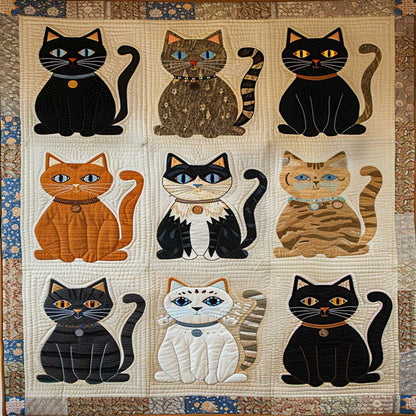 Vintage Cat WJ1009028CL Quilt