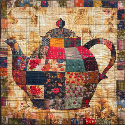 Vintage Teapot WJ2608027CL Quilt