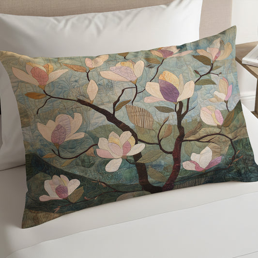 Vintage Magnolia Blooming XR2403002CL Quilted Bedding Pillow Case