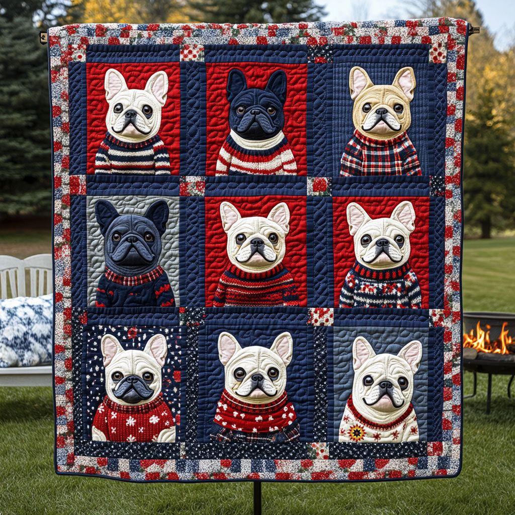 WInter French Bulldog WJ1210021CL Quilt