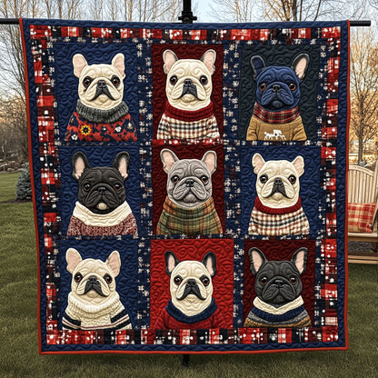 WInter French Bulldog WJ1210022CL Quilt