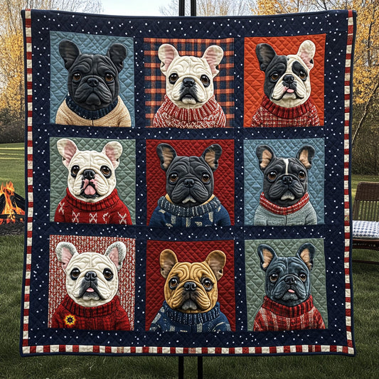 WInter French Bulldog WJ1210023CL Quilt