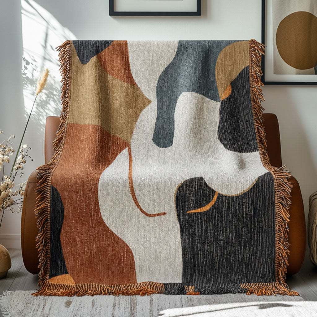 Warm Trace Boho WN2101026CL Woven Throw Blanket