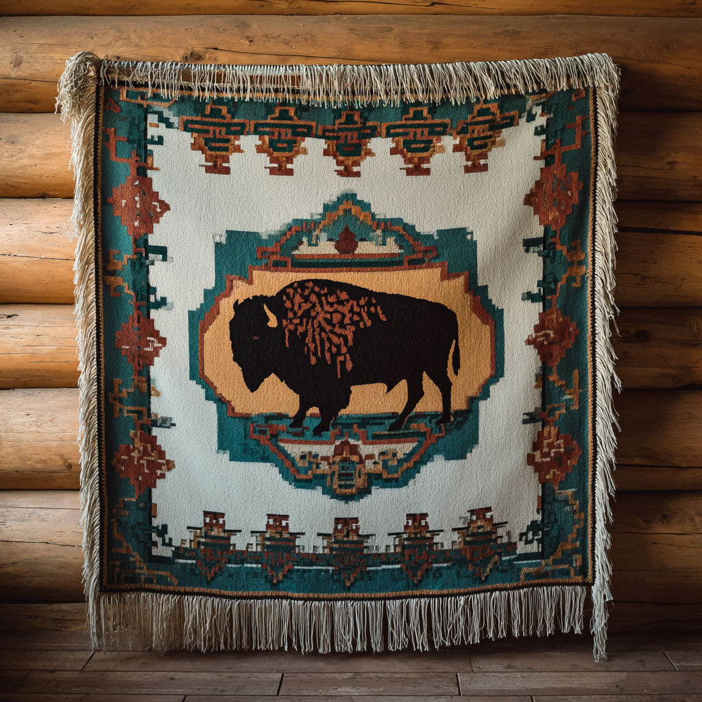 Western Totem CP2301014CL  Woven Throw Blanket