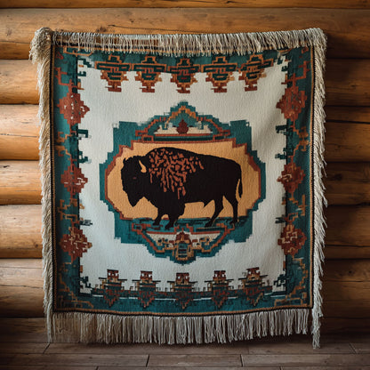 Western Totem CP2301014CL  Woven Throw Blanket