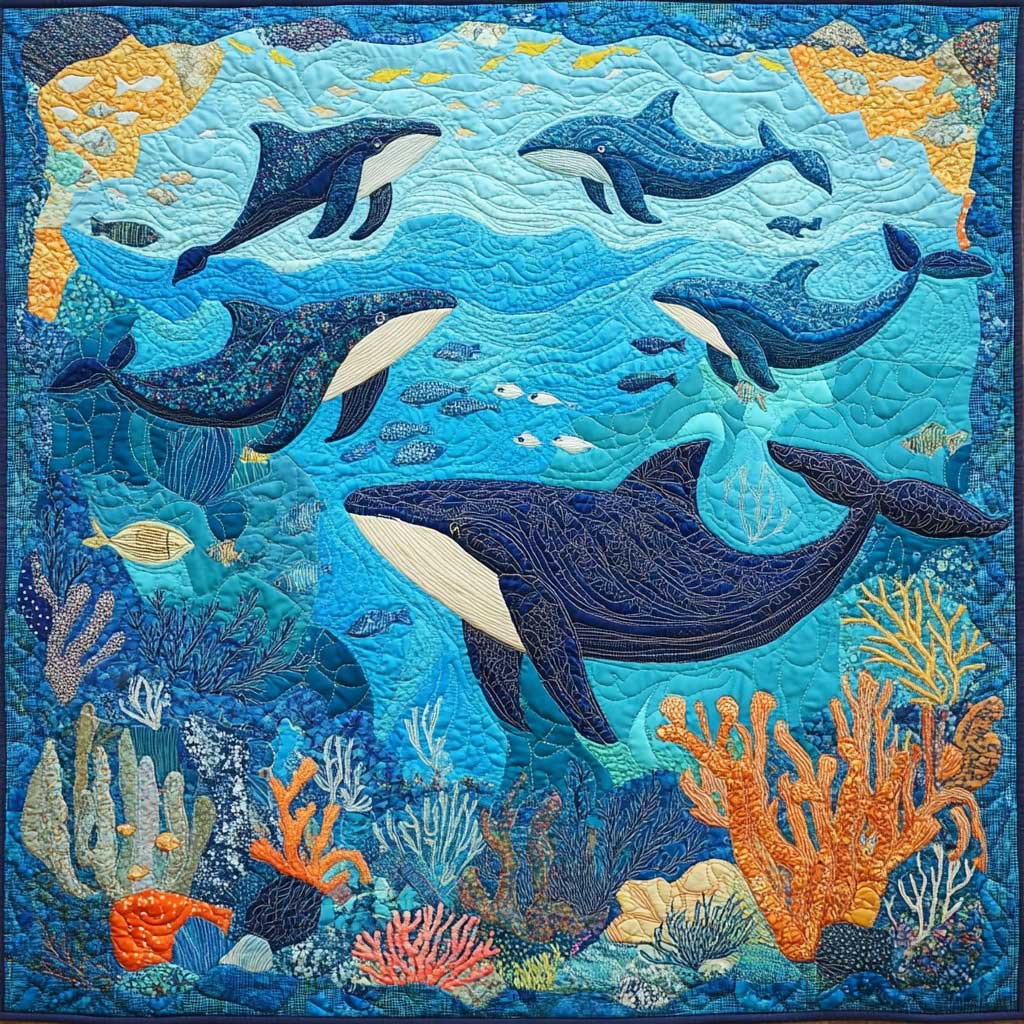 Whales WM0808006CL Quilt