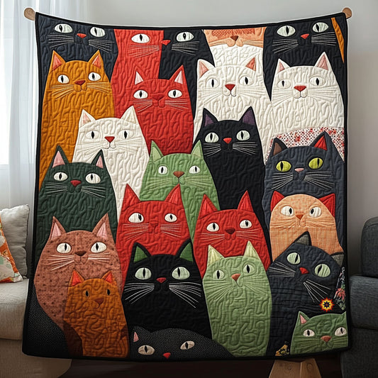 Whimsical Cat WJ1210019CL Quilt