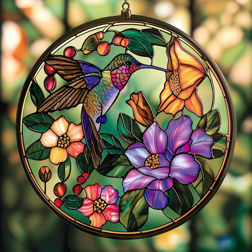 Whispers of Grace XR2008009CL Stained Glass Suncatcher