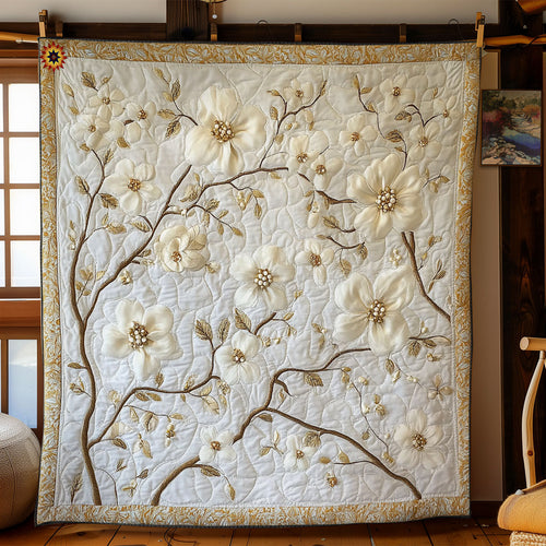 White Flower WY1912065CL Quilt