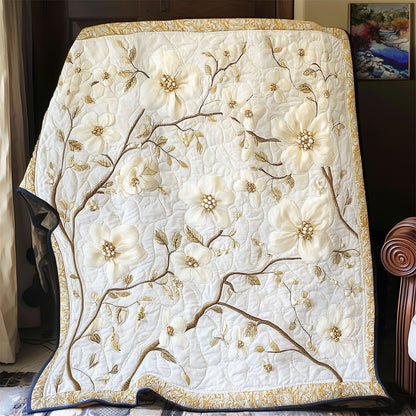 White Flower WY1912065CL Quilt