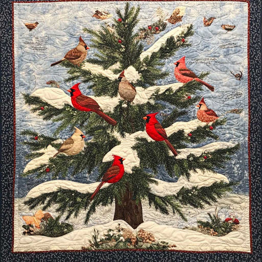 Winter Cardinals WM0208048CL Quilt