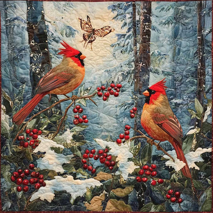 Winter Cardinals WM0308013CL Quilt