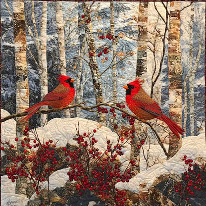 Winter Cardinals WM0308014CL Quilt