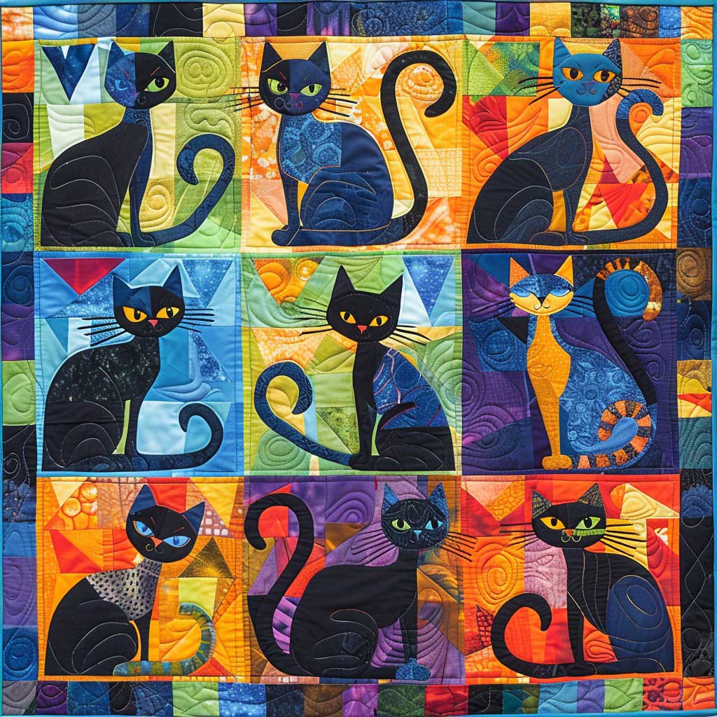 Witch Cat WM1908006CL Quilt