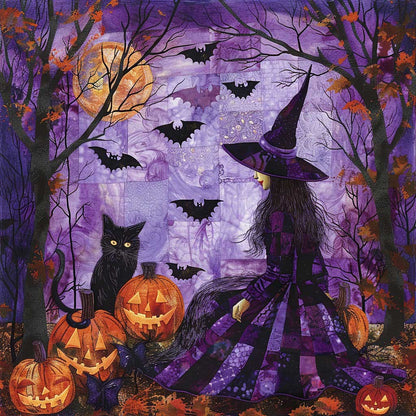 Witch Halloween Night WM0808007CL Quilt