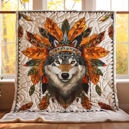 Wolf Native American WJ2008026CL Quilt