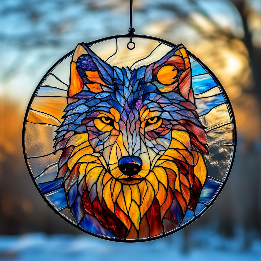 Wolf WX1801118CL Stained Glass Suncatcher