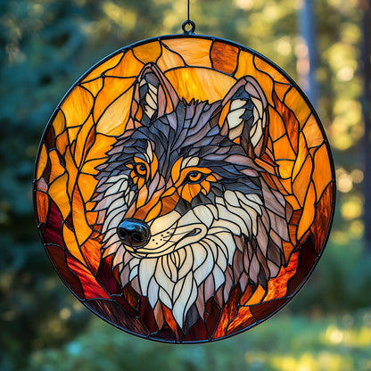 Wolf WX1801119CL Stained Glass Suncatcher