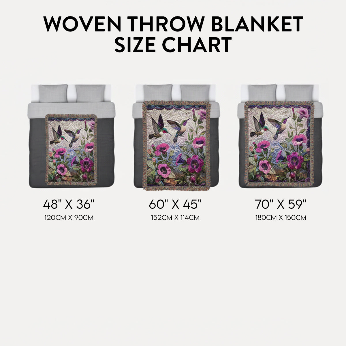 Warm Trace Boho WN2101026CL Woven Throw Blanket