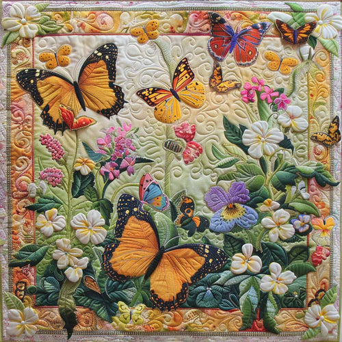 Yellow Butterfly WM2108008CL Quilt