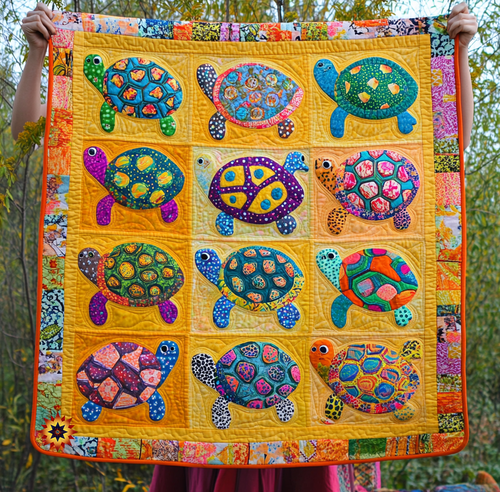 Colorful Turtle YR2312017CL Quilt