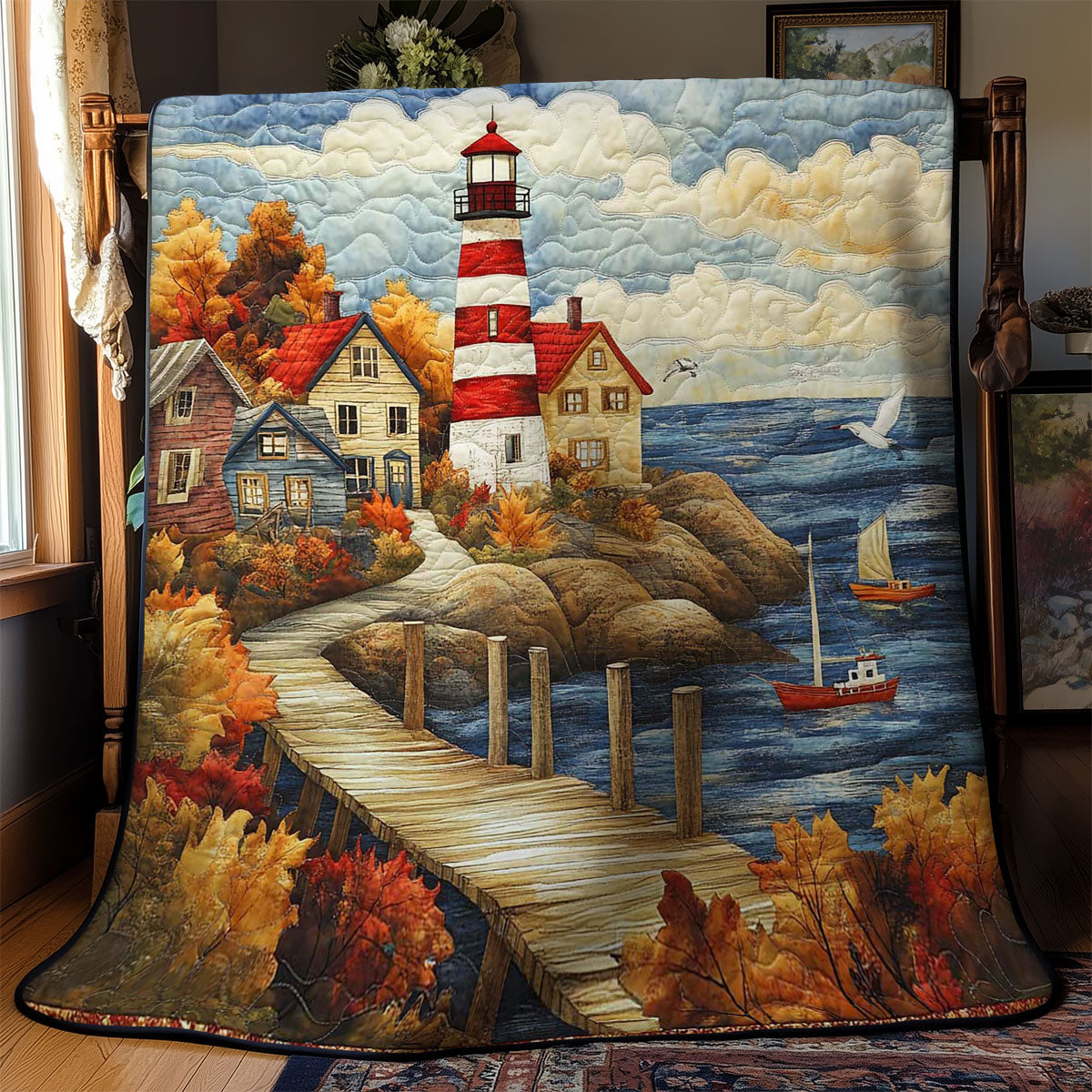 Harbor Lighthouse WN0502016CL Quilt