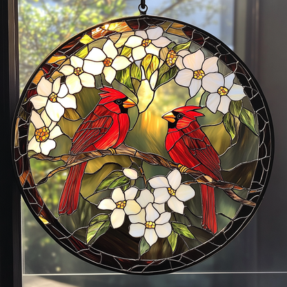 Cardinal XR0410010CL Stained Glass Suncatcher