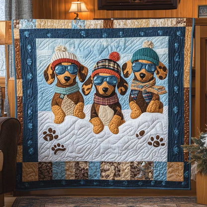 Dachshund In The Snow WN2011044CL Quilt