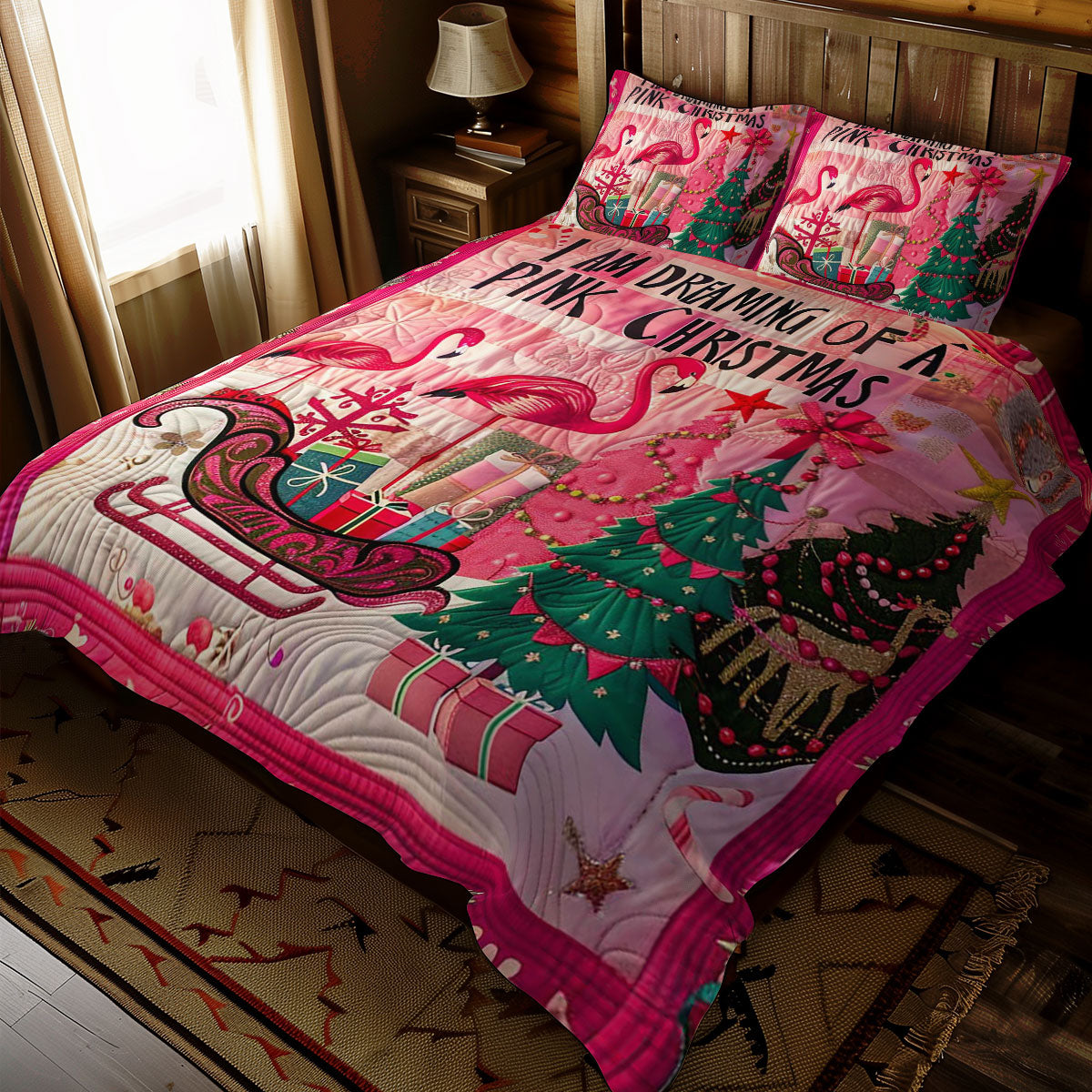 Christmas Flamingo WJ2309030CL Duvet Cover Set