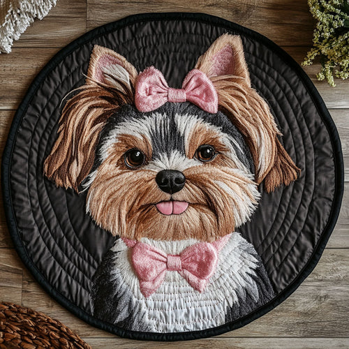 Pawfectly Pink CP1205016CL Quilted Round Mat