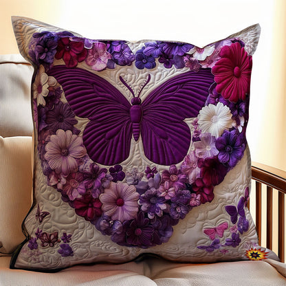 Heart Butterfly WY0912084CL Quilt Pillow Case