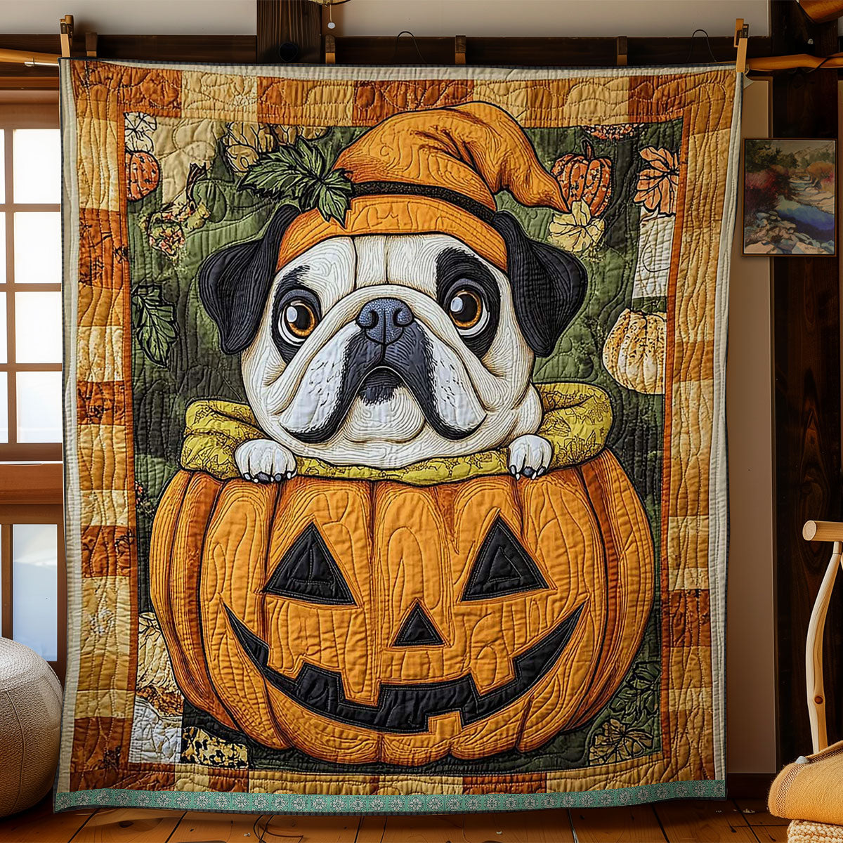 Bulldog Lantern WN2609067CL Quilt