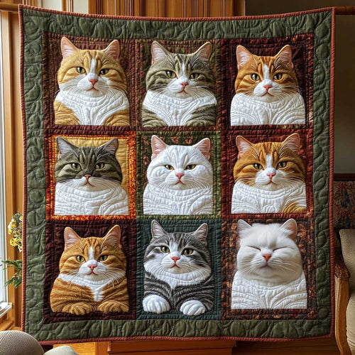 Rustic Cat Charm WN2910014CL Quilt