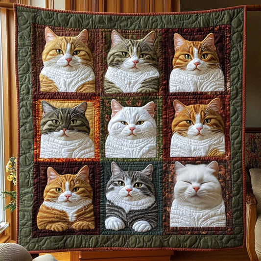 Rustic Cat Charm WN2910014CL Quilt