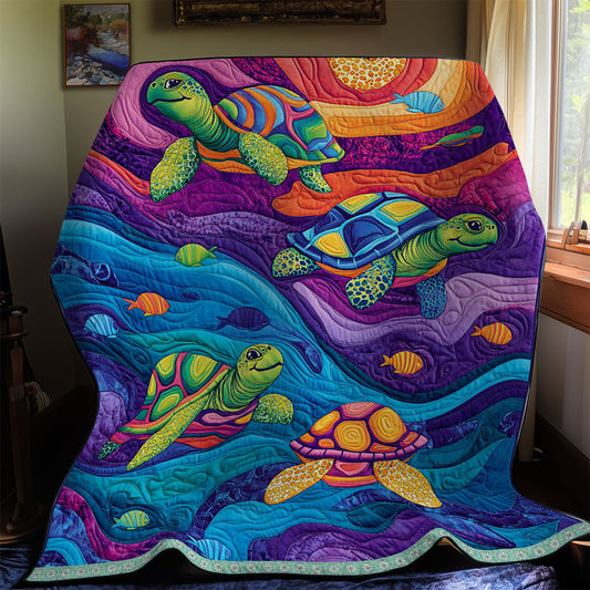 Colorful Turtle WX1411014CL Quilt