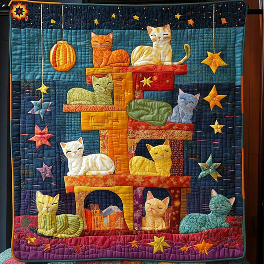 Cat House WY1911042CL Quilt