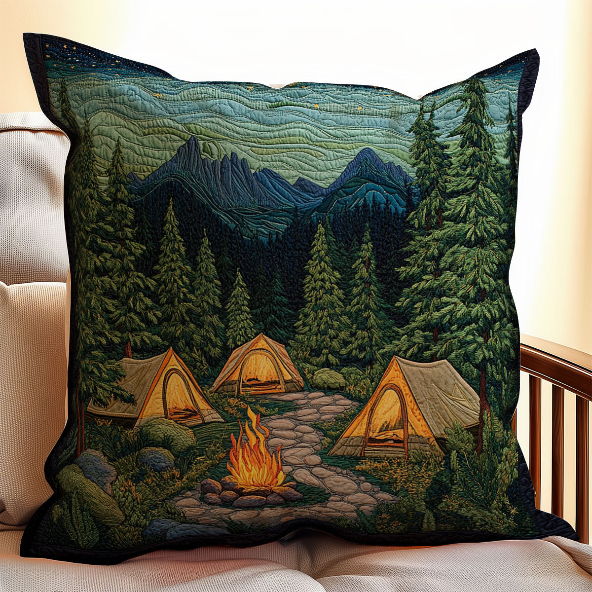 Camping Night WX2312103CL Quilt Pillow Case