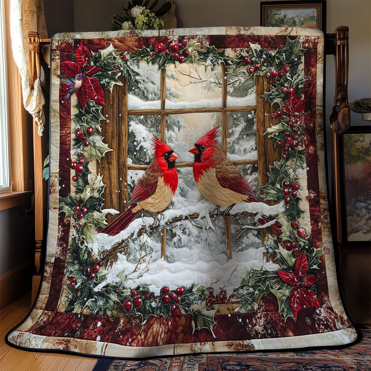 Cardinal Christmas WN0611005CL Quilt