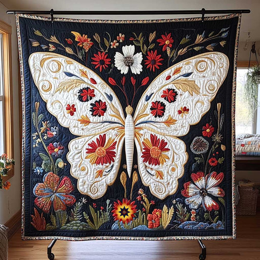 Flower Butterfly WP1911016CL Quilt