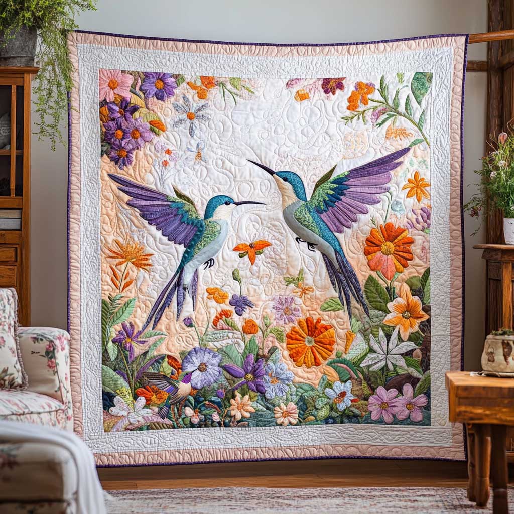 Twin Hummingbirds WN2810089CL Quilt