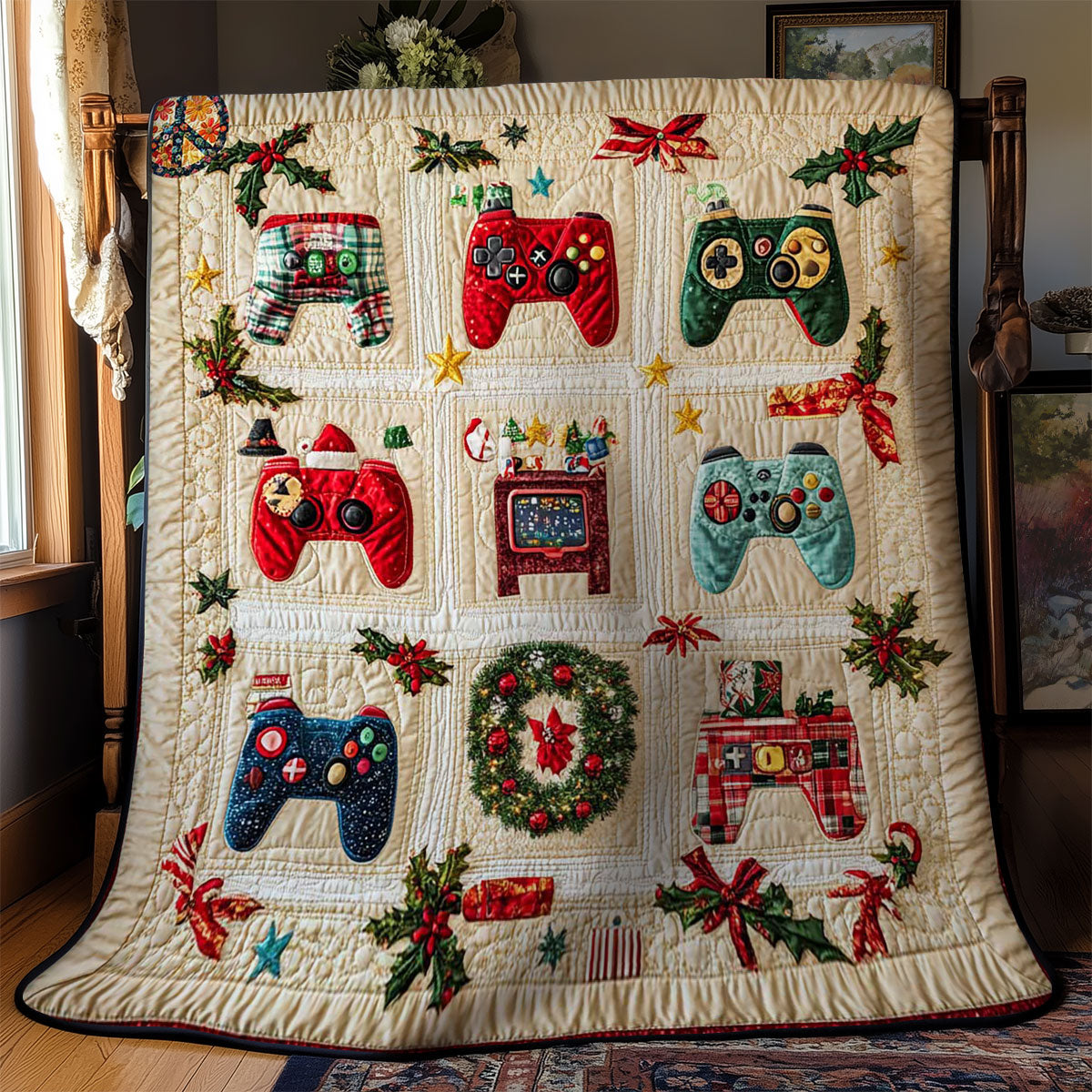 Gamer’s Christmas WN2311028CL Quilt