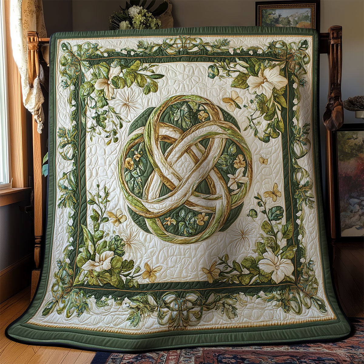 Celtic And Leaves WY0901017CL Quilt
