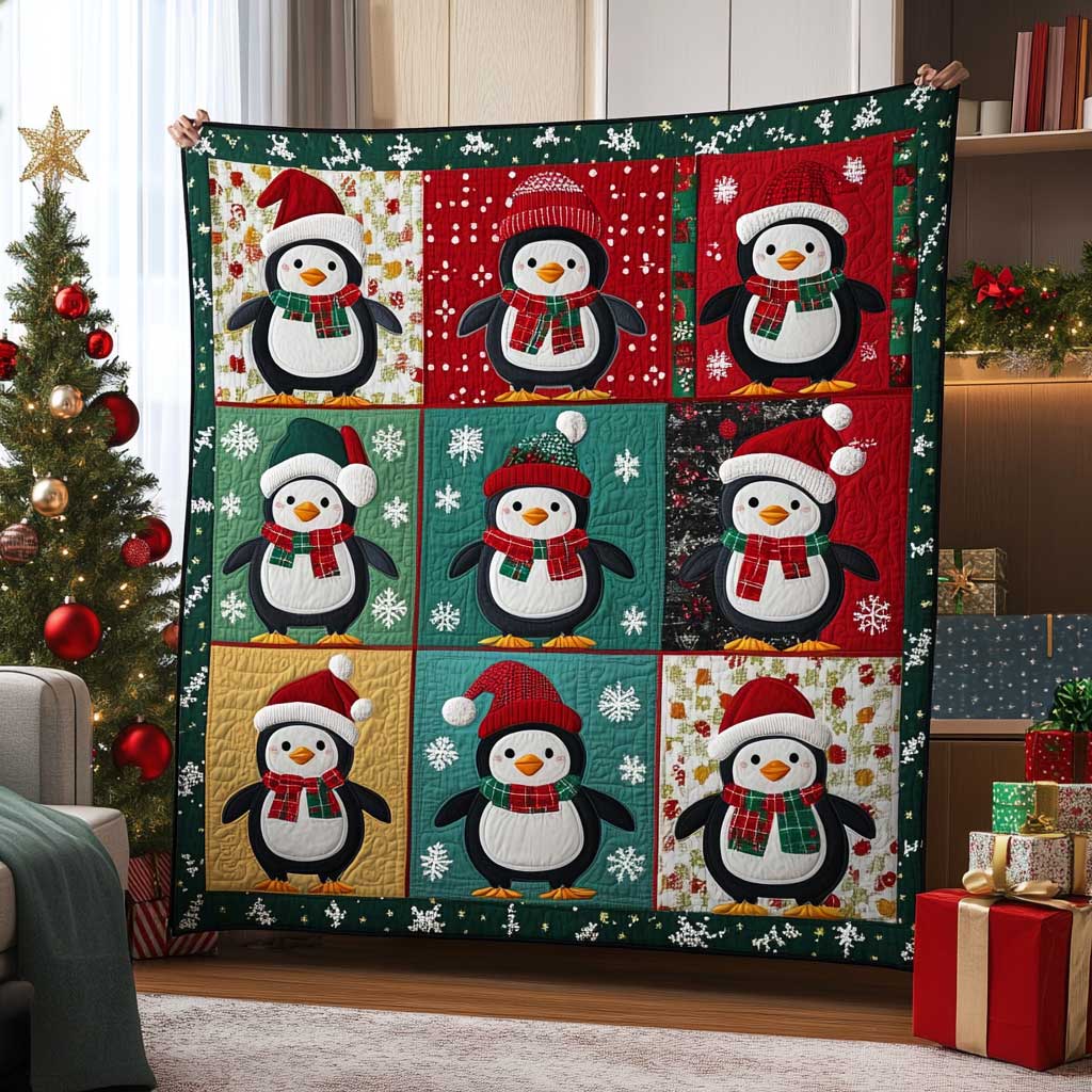 Christmas Penguin WJ3009002CL Quilt