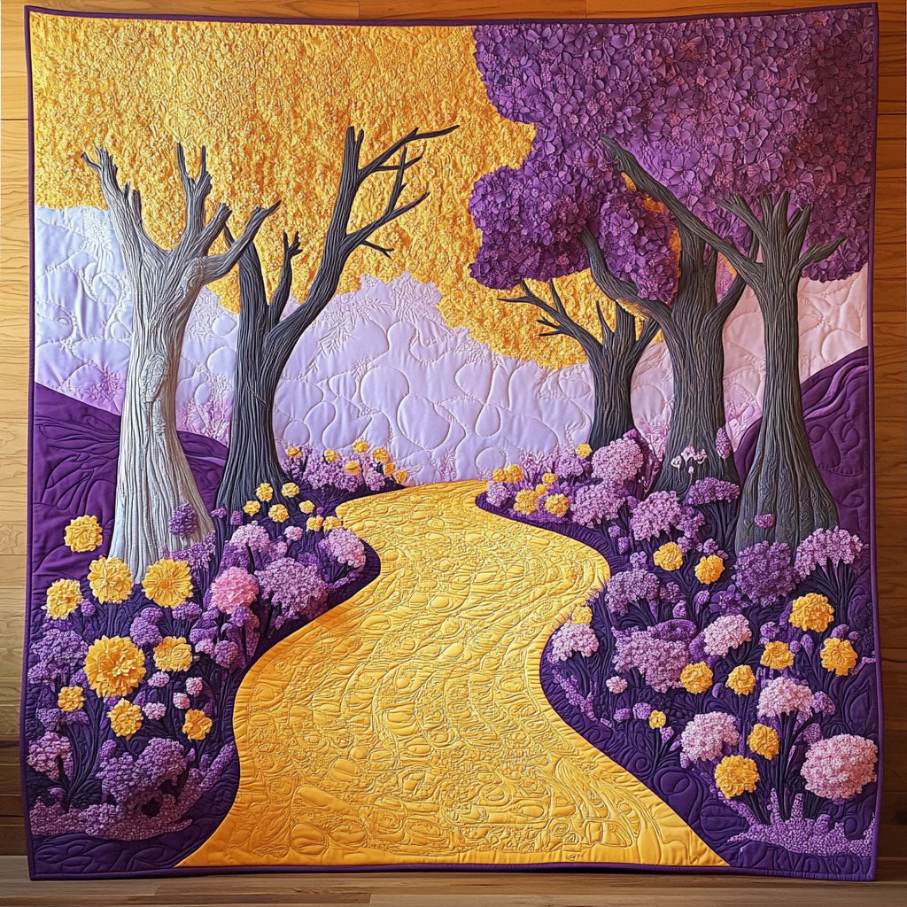Golden And Purple CP0705033CL Quilt